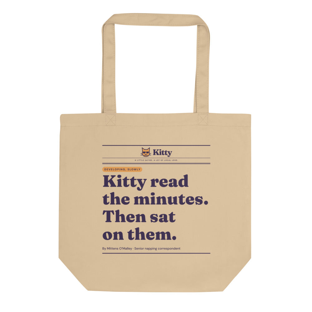 Read the Minutes tote in Oyster